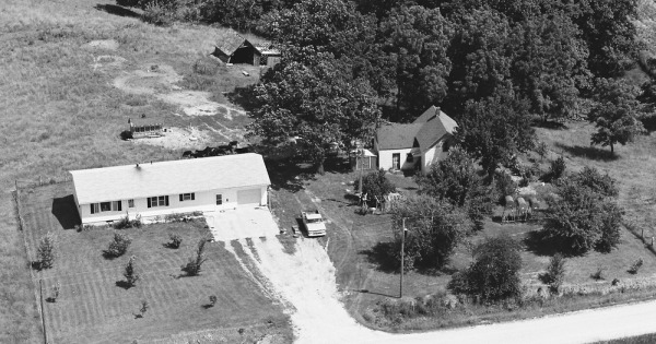 Vintage Aerial photo from 1982 in Tama County, IA