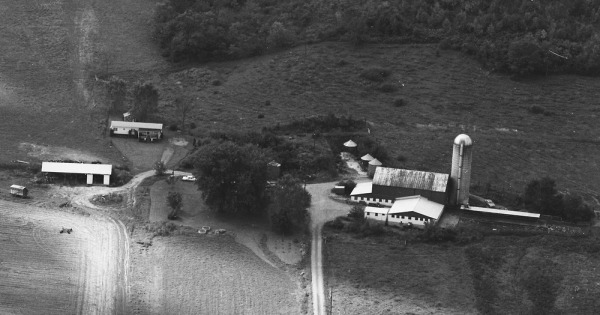 Vintage Aerial photo from 1987 in Huntingdon County, PA