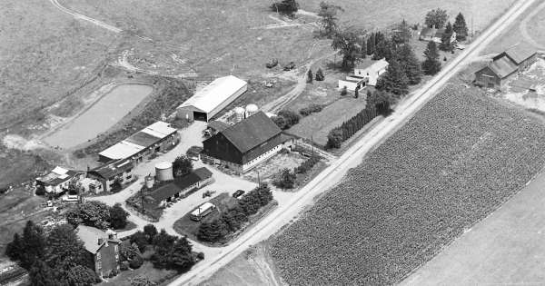 Vintage Aerial photo from 1967 in Indiana County, PA