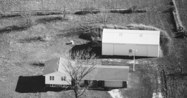 Vintage Aerial photo from 1988 in McLean County, IL