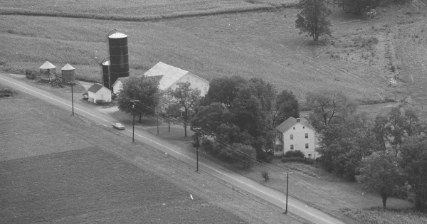Vintage Aerial photo from 1980 in Perry County, PA