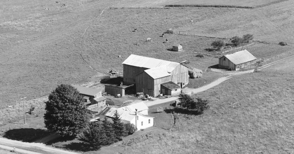 Vintage Aerial photo from 1986 in Cattaraugus County, NY