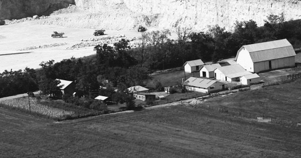 Vintage Aerial photo from 1976 in Wyandot County, OH