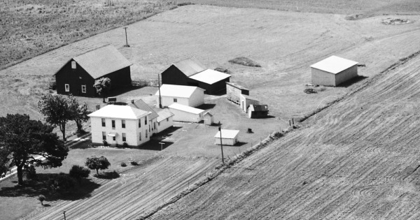 Vintage Aerial photo from 1989 in Delaware County, OH