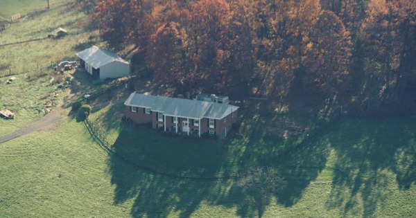 Vintage Aerial photo from 2002 in Augusta County, VA