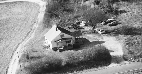 Vintage Aerial photo from 1985 in Caroline County, VA