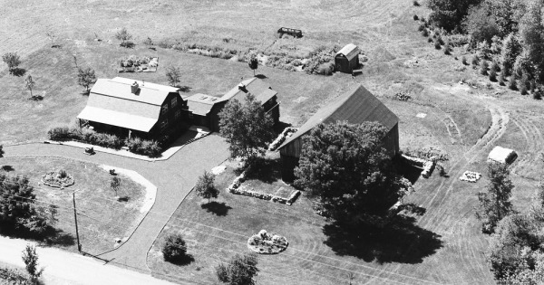 Vintage Aerial photo from 1988 in Cheshire County, NH