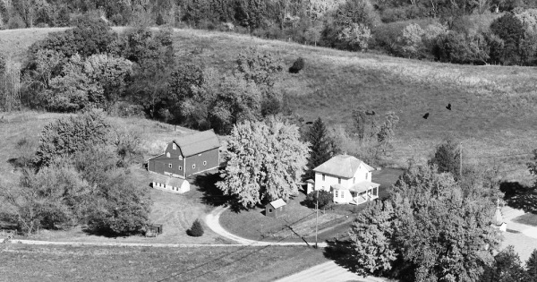 Vintage Aerial photo from 1980 in Jo Daviess County, IL
