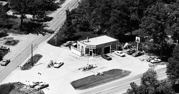 Vintage Aerial photo from 1965 in Lake County, IL