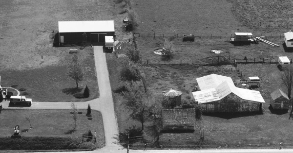 Vintage Aerial photo from 1989 in Black Hawk County, IA