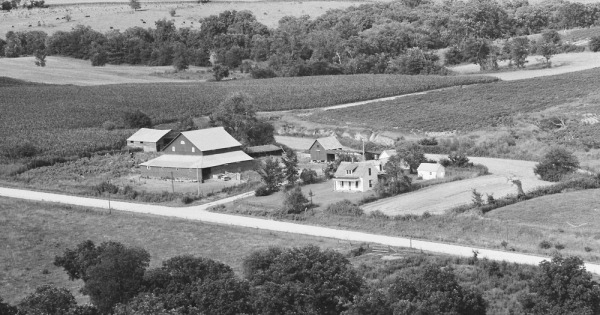 Vintage Aerial photo from 1978 in Jefferson County, IA