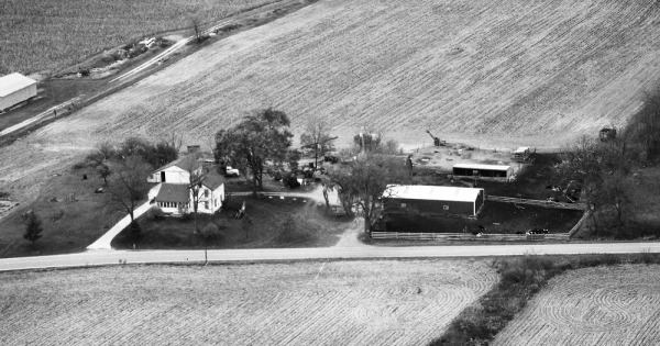 Vintage Aerial photo from 1984 in Ingham County, MI