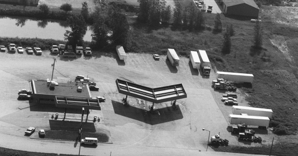 Vintage Aerial photo from 1984 in Polk County, IA