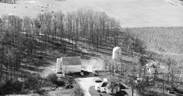 Vintage Aerial photo from 1982 in Randolph County, IN