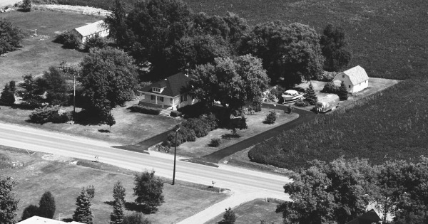 Vintage Aerial photo from 1983 in Macomb County, MI