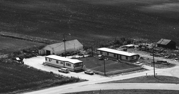 Vintage Aerial photo from 1976 in Wyandot County, OH