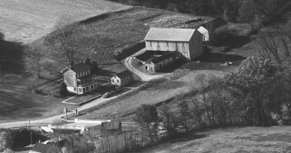 Vintage Aerial photo from 1985 in York County, PA