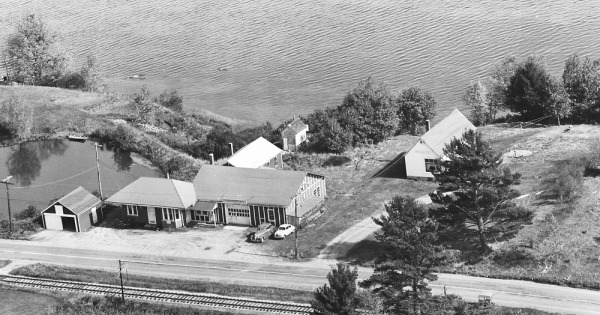 Vintage Aerial photo from 1963 in Lincoln County, ME