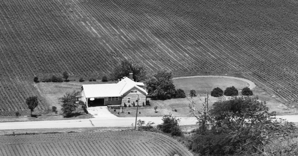 Vintage Aerial photo from 1965 in DuPage County, IL