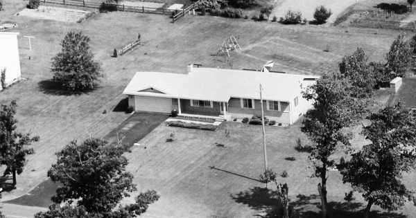 Vintage Aerial photo from 1983 in Livingston County, MI