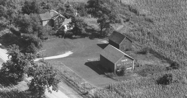 Vintage Aerial photo from 1965 in White County, IN