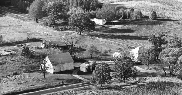 Vintage Aerial photo from 1972 in Kent County, MI