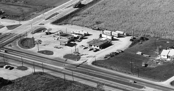Vintage Aerial photo from 1981 in Marshall County, IN
