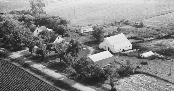 Vintage Aerial photo from 1969 in Nobles County, MN