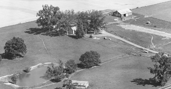 Vintage Aerial photo from -1986 in Obion County, TN