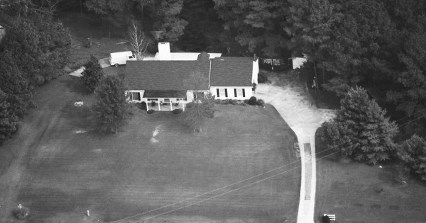Vintage Aerial photo from 1989 in Wake County, NC
