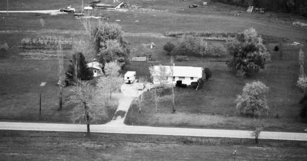 Vintage Aerial photo from 1984 in Ingham County, MI
