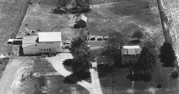 Vintage Aerial photo from 1972 in Wabash County, IN