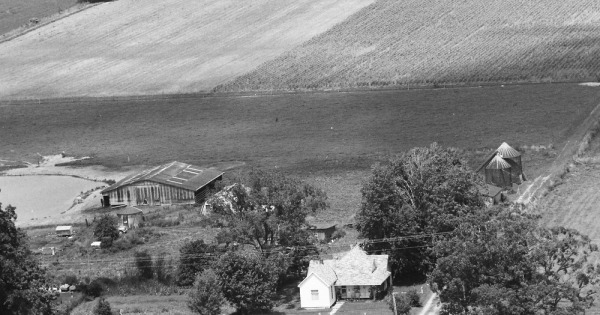 Vintage Aerial photo from 1985 in Monroe County, IN