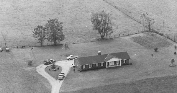 Vintage Aerial photo from 1980 in Jessamine County, KY