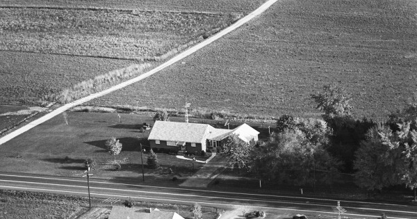 Vintage Aerial photo from 1966 in Juniata County, PA
