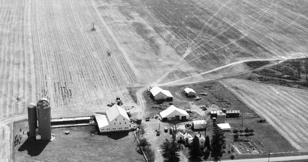 Vintage Aerial photo from 1991 in Hancock County, OH