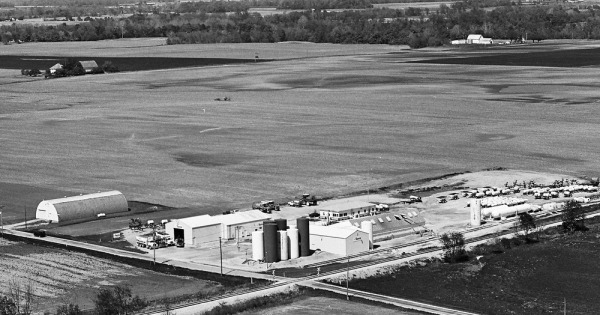 Vintage Aerial photo from 1997 in Wyandot County, OH