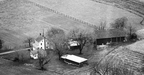 Vintage Aerial photo from 1974 in York County, PA