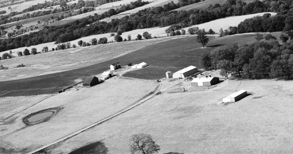 Vintage Aerial photo from 1976 in Clinton County, MO