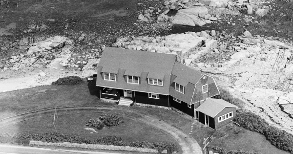 Vintage Aerial photo from 1969 in York County, ME