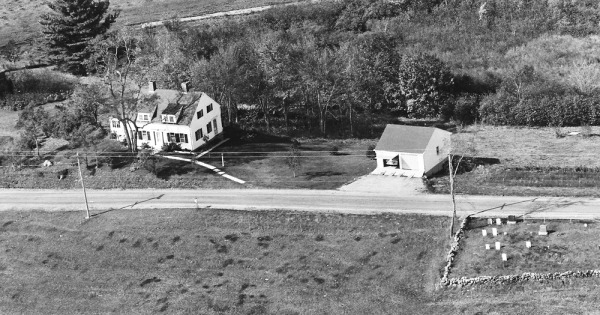 Vintage Aerial photo from 1963 in Lincoln County, ME