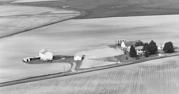 Vintage Aerial photo from 1978 in Huron County, OH