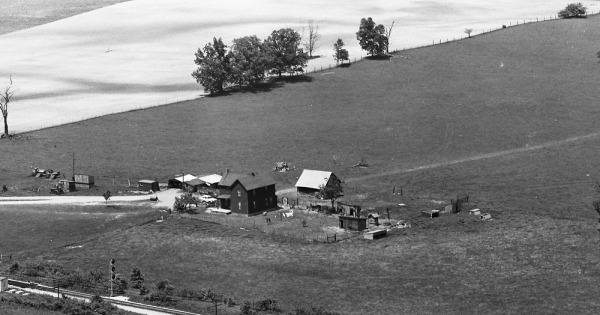 Vintage Aerial photo from 1964 in Madison County, OH