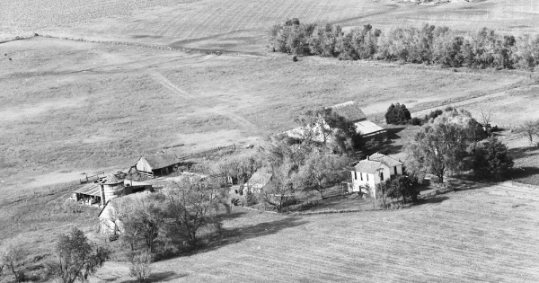 Vintage Aerial photo from 1973 in Nemaha County, KS