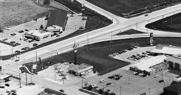 Vintage Aerial photo from 1992 in Polk County, IA