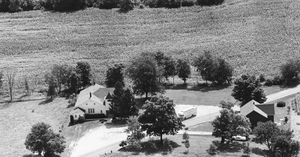 Vintage Aerial photo from 1971 in Henry County, IN