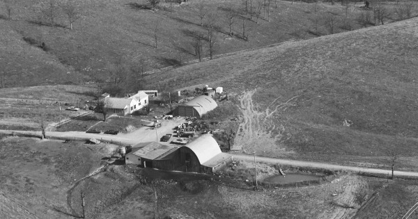 Vintage Aerial photo from 1981 in Owen County, KY