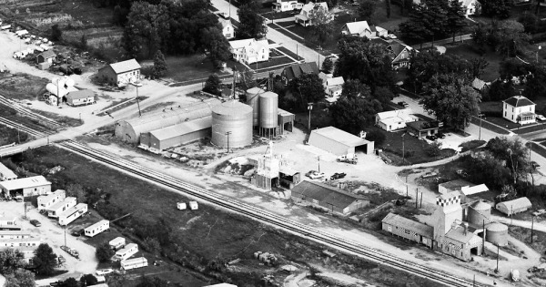 Vintage Aerial photo from 1972 in Cedar County, IA