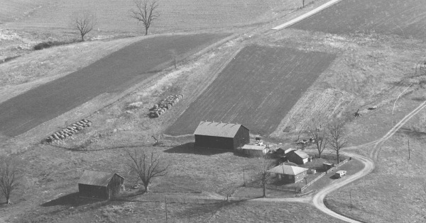 Vintage Aerial photo from 1981 in Henry County, KY