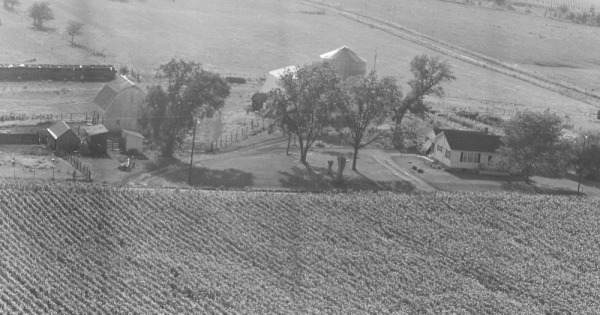 Vintage Aerial photo from 1980 in Nodaway County, MO